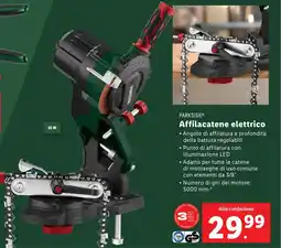 Lidl PARKSIDE Affilacatene elettrico offerta