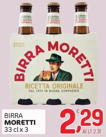 Crai Birra MORETTI offerta