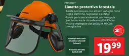 Lidl PARKSIDE Elmetto protettivo forestale offerta