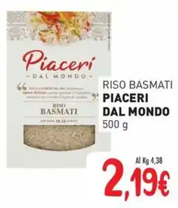 Crai Riso basmati PIACERI DAL MONDO offerta