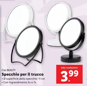 Lidl Cien BEAUTY Specchio per il trucco offerta