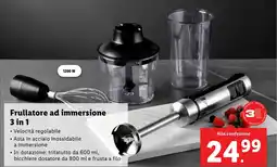 Lidl Frullatore ad immersione 3 in 1 offerta