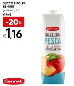 Bennet Succo e polpa BENNET offerta