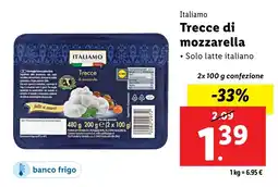 Lidl Italiamo Trecce di mozzarella offerta