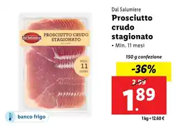 Lidl Dal Salumiere Prosciutto crudo stagionato offerta