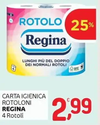 Crai Carta igienica rotoloni REGINA offerta