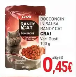 Crai Bocconcini in salsa randy cat CRAI offerta