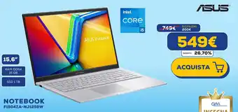 Euronics ASUS NOTEBOOK F1504ZA-NJ1259W offerta