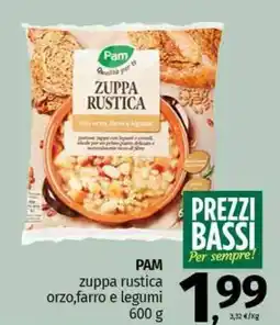 Pam PAM Zuppa rustica orzo,farro e legumi offerta