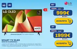 Euronics LG SMART TV OLED SERIE B4 OLED55B46LA 55" offerta