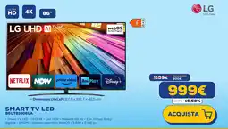 Euronics LG SMART TV LED 86UT81006LA offerta