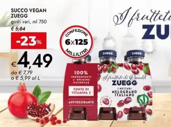 Bennet Succo vegan ZUEGG offerta