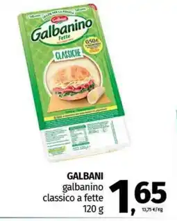 Pam GALBANI galbanino classico a fette offerta