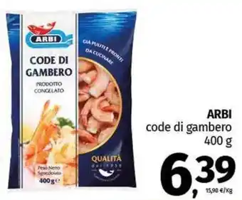 Pam ARBI code di gambero offerta