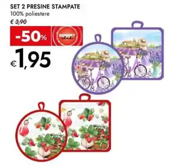 Bennet Set 2 presine stampate offerta