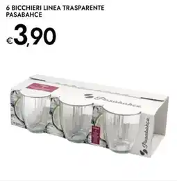 Bennet 6 bicchieri linea trasparente PASABAHCE offerta