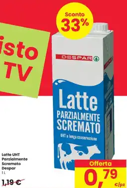 Despar Latte uht parzialmente scremato DESPAR offerta