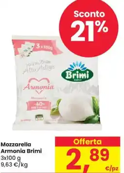 Despar Mozzarella armonia BRIMI offerta