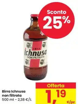 Despar Birra ICHNUSA non filtrata offerta