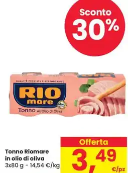 Despar Tonno RIO MARE in olio di oliva offerta