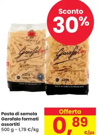 Despar Pasta di semola Garofalo formati assortiti offerta