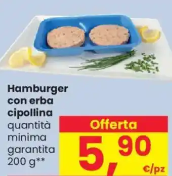 Despar Hamburger con erba cipollina offerta