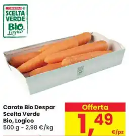 Despar Carote Bio Despar Scelta Verde Bio, Logico offerta