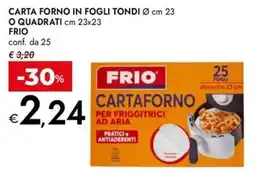 Bennet Carta forno in fogli tondi o quadrati FRIO offerta