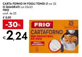 Bennet Carta forno in fogli tondi o quadrati FRIO offerta