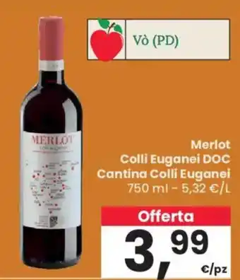 Despar Merlot Colli Euganei DOC Cantina Colli Euganei offerta