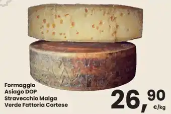 Despar Formaggio Asiago DOP Stravecchio Malga Verde Fattoria Cortese offerta