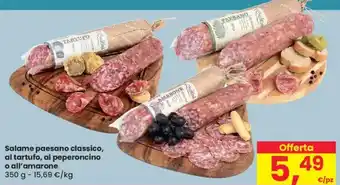 Despar Salame paesano classico, al tartufo, al peperoncino o all'amarone offerta