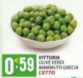 Supermercati Trisss VITTORIA Olive verdi mammuth grecia offerta