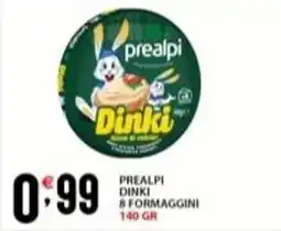 Supermercati Trisss PREALPI Dinki 8 formaggini offerta