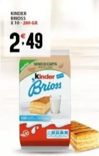 Supermercati Trisss KINDER Brioss offerta