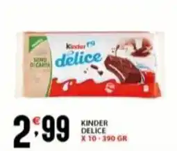 Supermercati Trisss KINDER Delice offerta