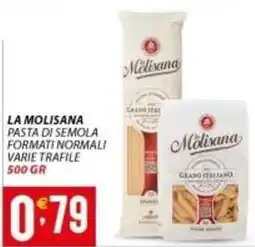 Supermercati Trisss LA MOLISANA pasta di semola formati normali varie trafile offerta