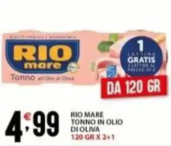 Supermercati Trisss RIO MARE tonno in olio di oliva offerta