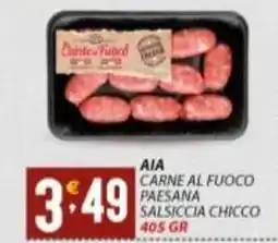 Supermercati Trisss AIA Carne al fuoco paesana salsiccia chicco offerta