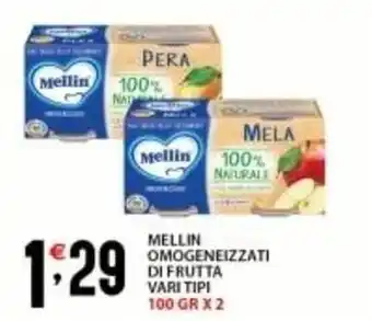 Supermercati Trisss MELLIN Omogeneizzati di frutta offerta