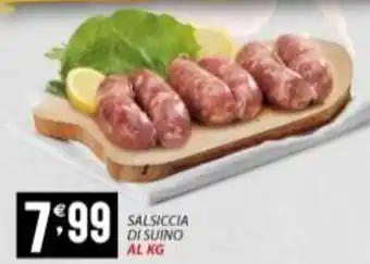 Supermercati Trisss Salsiccia di suino offerta