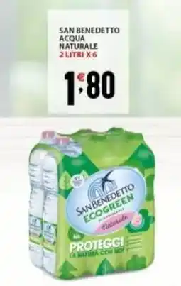 Supermercati Trisss SAN BENEDETTO acqua naturale offerta