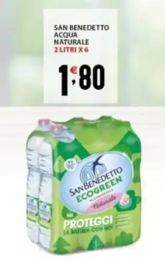 Supermercati Trisss SAN BENEDETTO acqua naturale offerta