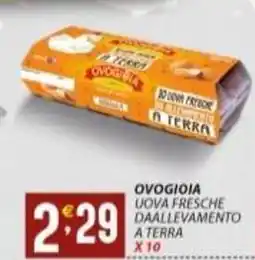 Supermercati Trisss OVOGIOIA Uova fresche daallevamento a terra x10 offerta