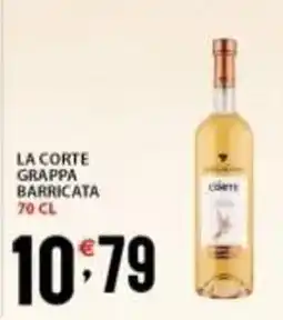 Supermercati Trisss LA CORTE Grappa barricata offerta