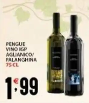 Supermercati Trisss Pengue vino igp aglianico/ falanghina offerta