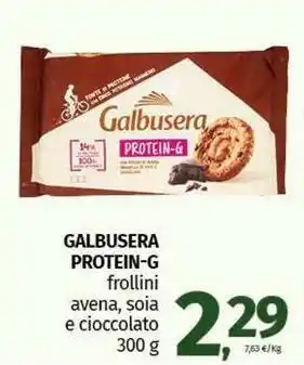 Pam GALBUSERA PROTEIN-G frollini avena, soia e cioccolato offerta