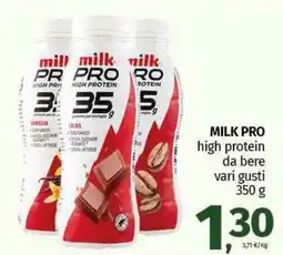 Pam MILK PRO high protein da bere vari gusti offerta