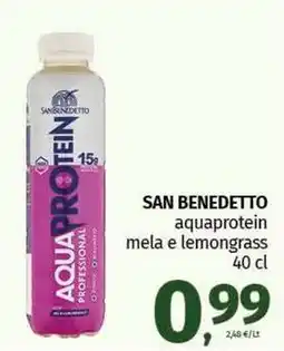 Pam SAN BENEDETTO aquaprotein mela e lemongrass offerta