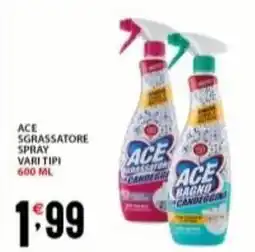 Supermercati Trisss ACE Sgrassatore spray offerta